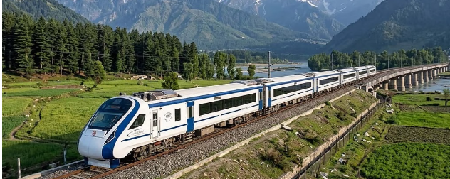 FIRST VANDE BHARAT TRAIN TO KASHMIR